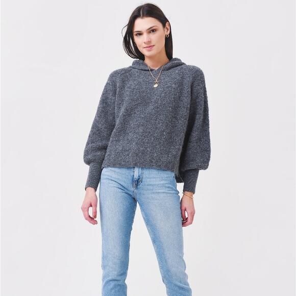 NWT Eleven Six Jenn Hoodie Sweater in Graphite Grey - Picture 2 of 7